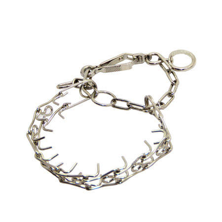 

Ошейник строгий №4 никель с карабином 60 см