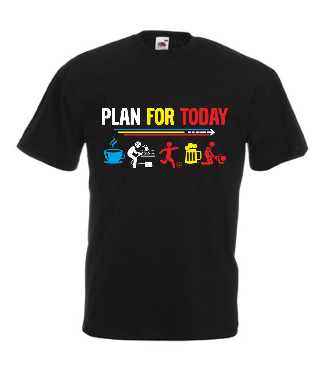 

Футболка Plan for today План на сегодня для сварщика