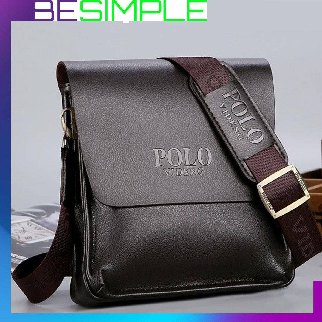 

Качественная мужская сумка через плечо Polo Videng, Коричневая/ Сумка Polo мужская, Коричневый
