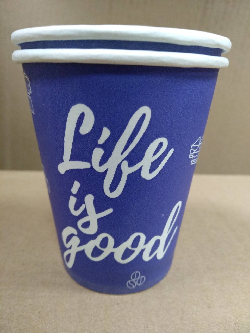 

Стакан одноразовый бумажный 0,175 мл 50шт/уп, Бежевый