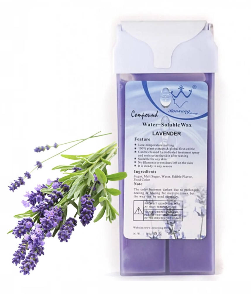 

Воск в кассете для депиляции Konsung Beauty Water - Soluble Wax LAVANDER (Лаванда), 150 g