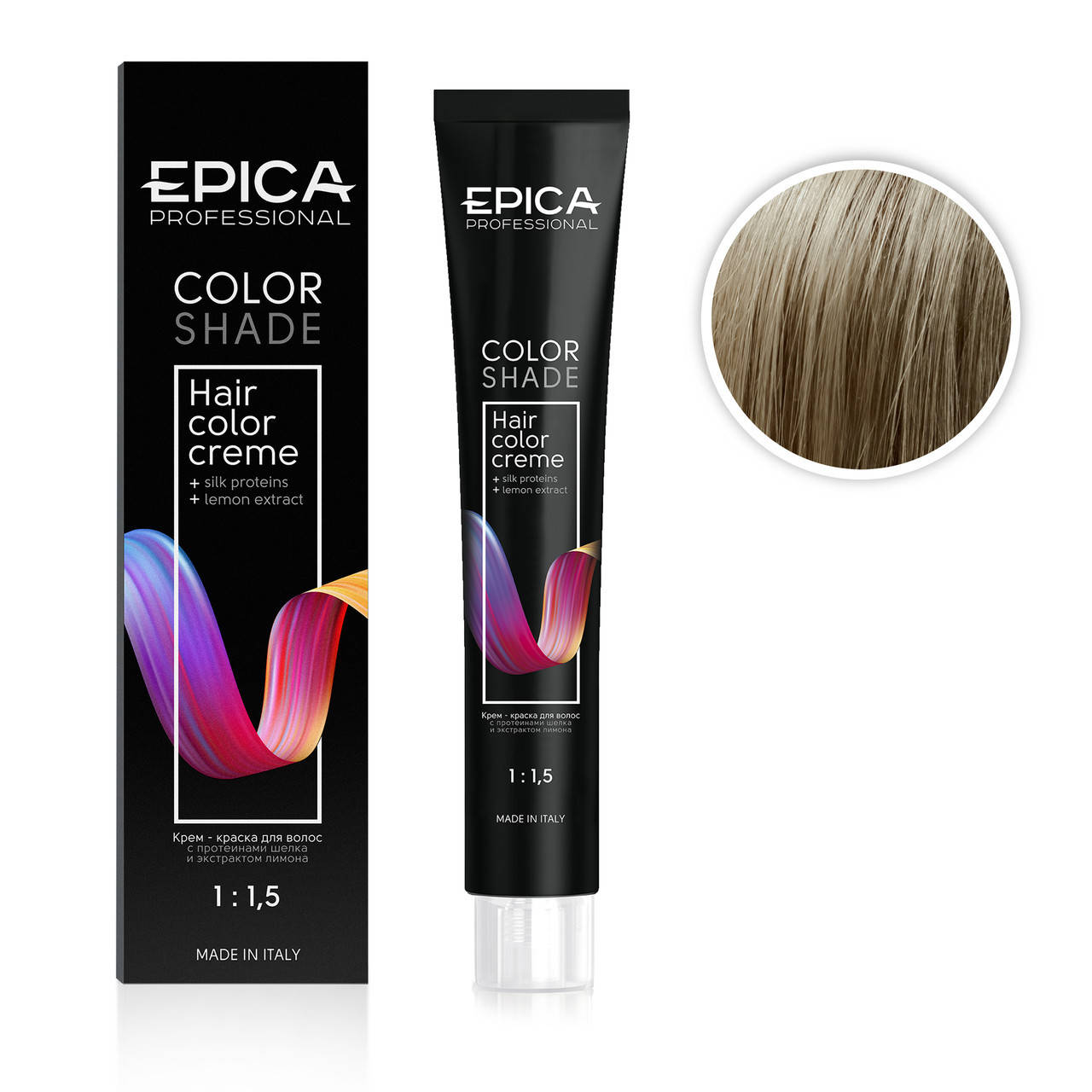 

Стойкая крем-краска EPICA HAIR COLOR CREAM 9.1 Блондин пепельный 100ml