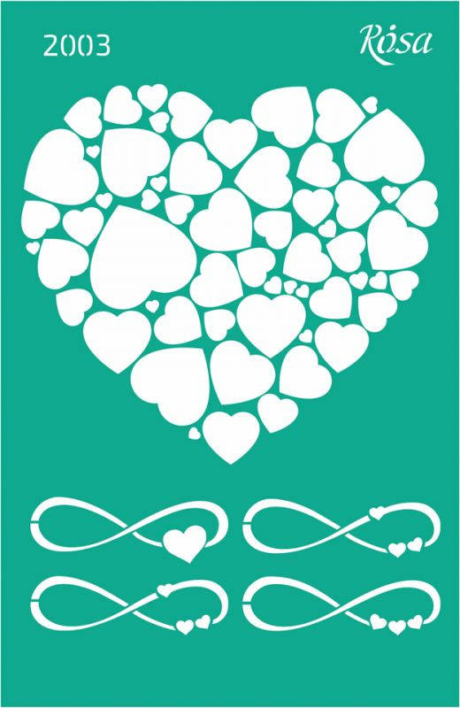 

Трафарет самоклеящийся 13х20 №2003 Talent