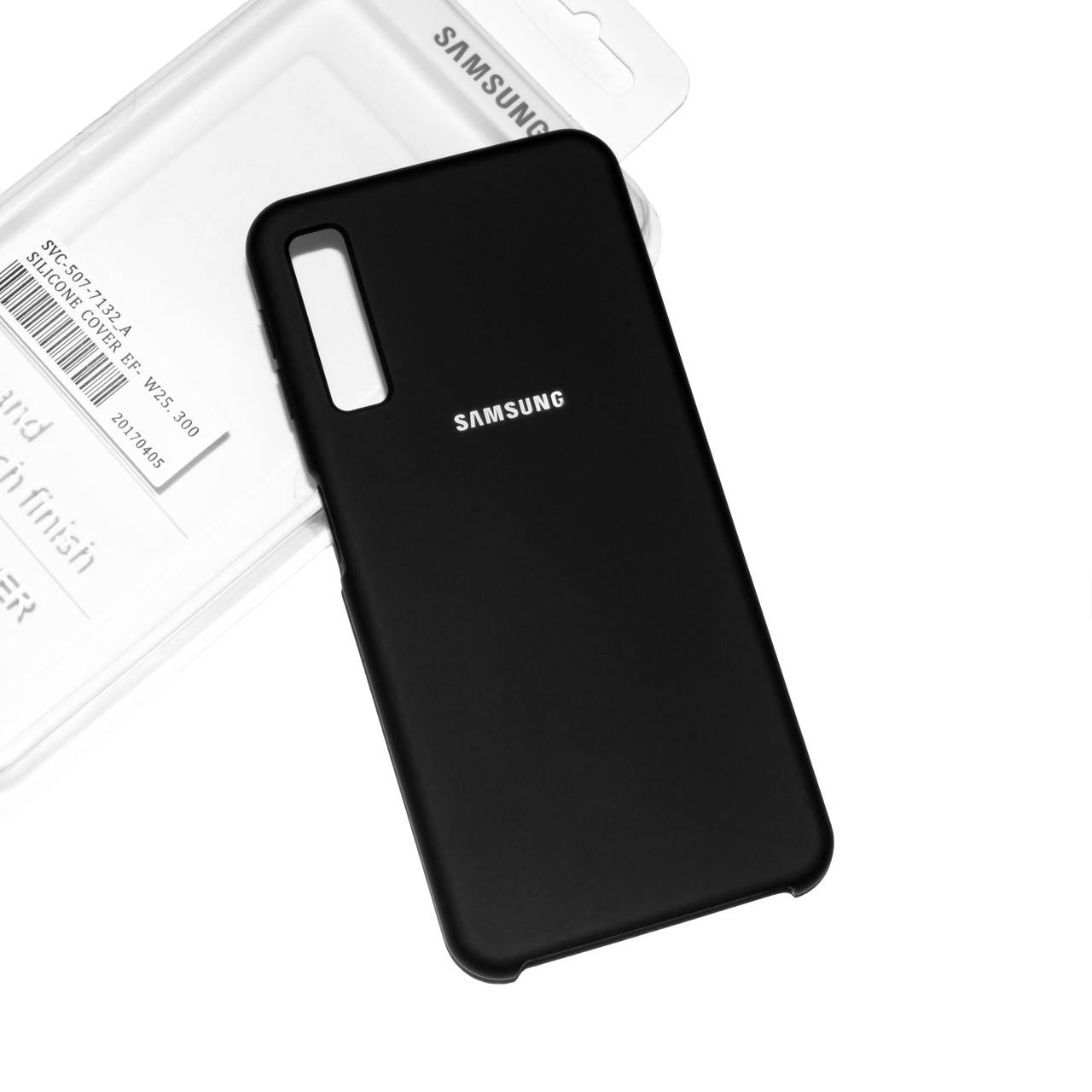 

Силиконовый чехол на Samsung Galaxy A7 2018 A750 Soft-touch Black, Черный