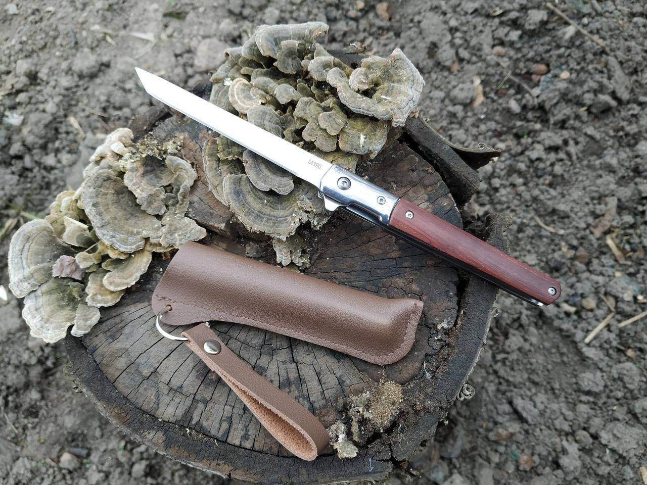 

Раскладной нож флиппер M390 Танто, Коричневый