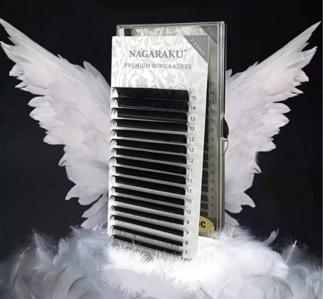 

Ресницы для наращивания Nagaraku MIX 0.10 С