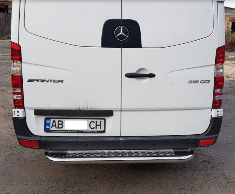 

Volkswagen Crafter 2006+ защитная дуга защита заднего бампера на для Фольксваген Крафтер Volkswagen Crafter 2006+ площадка d60х1,6мм