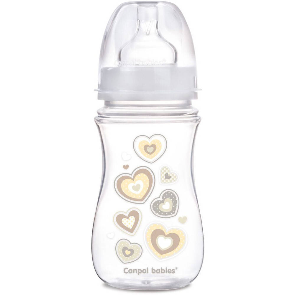 

Бутылочка антиколиковая бежевая 240 мл Canpol Babies EasyStart (5901691813175), Бежевый