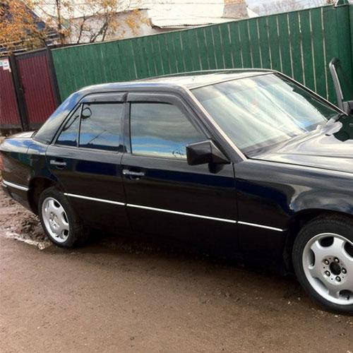 

Дефлекторы окон ветровики Мерседес Бенц Е-Класс Mercedes-Benz E-Class (W124) 84-95 КТ (Накладные)