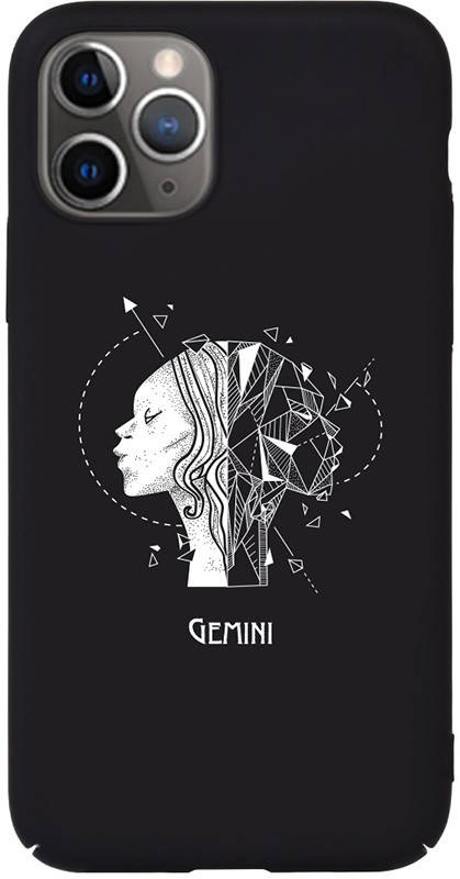 

Чехол-накладка TOTO Full PC Print Case Apple iPhone 11 #162_Gemini Black, Черный