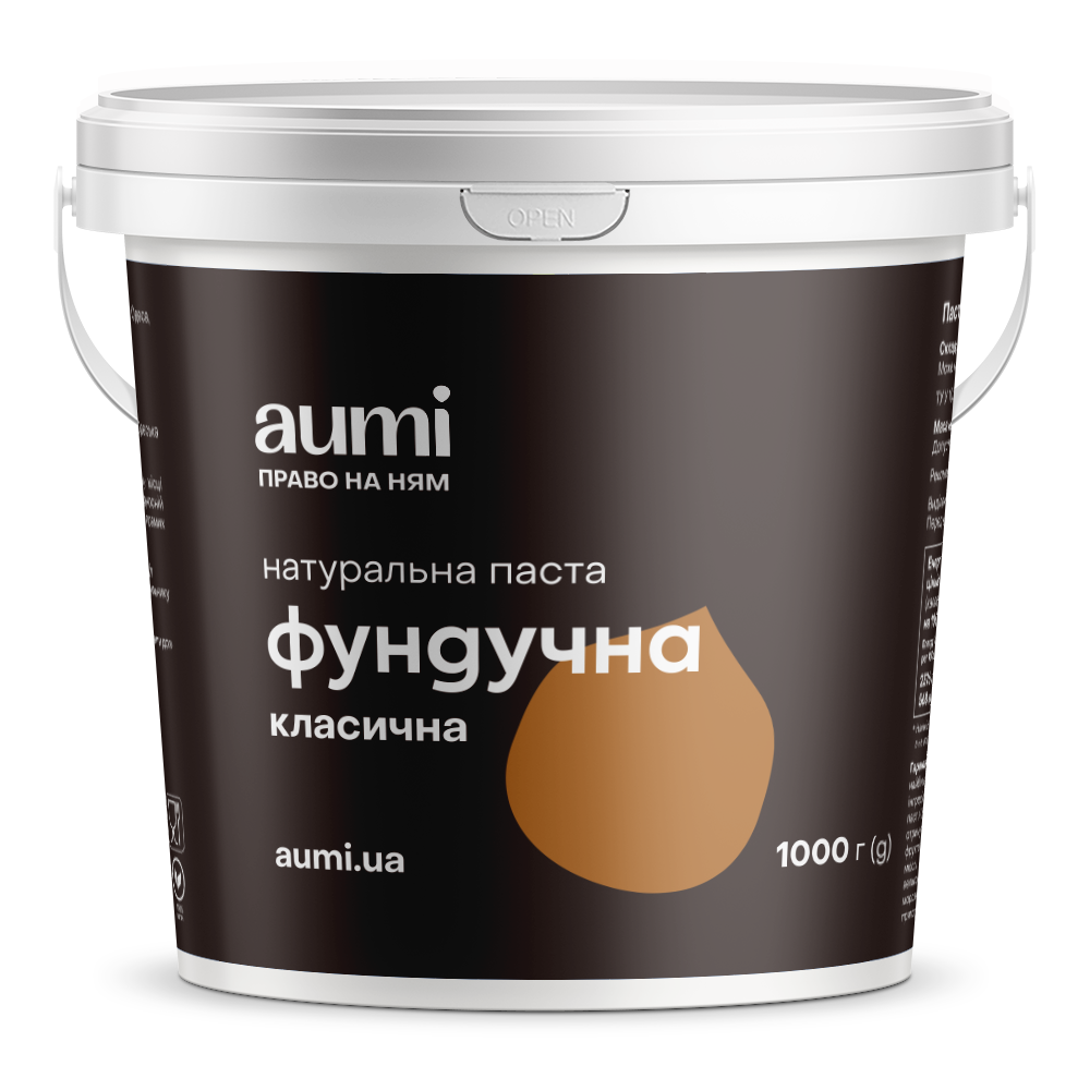 

Фундучная паста классическая, 1кг, ведро, натуральная без добавок