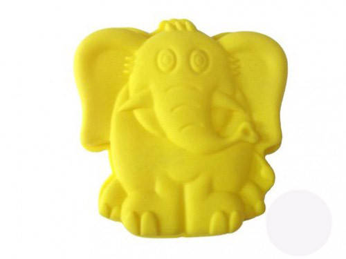 

Силиконовая форма для выпечки "Слоник" 19х20х3,5см, Разные цвета