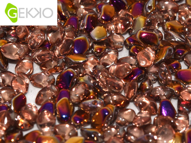 

Gekko 3 x 5 mm Crystal Sliperit Чеські намистини. 3 грами (50 шт)