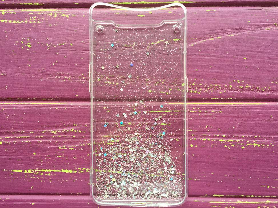 

Чехол Силикон Diamond Samsung A80 clear