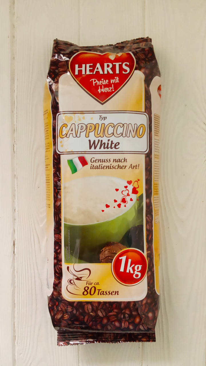 

Капучіно зі смаком молока Hearts Cappuccino White 1кг