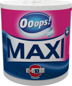 

Полотенца бумажные 2-хслойные Ooops! Maxi 1шт 500 отрывов, Белый