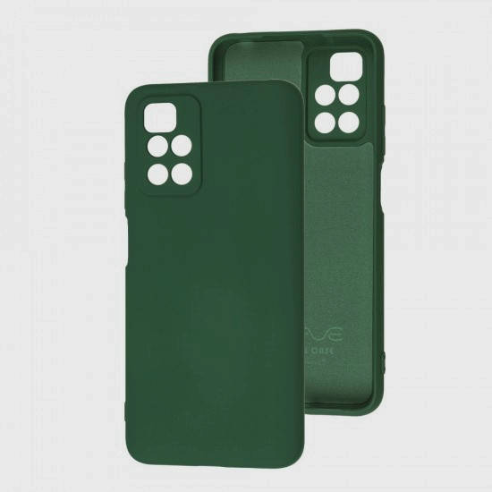 

Силиконовый чехол для Xiaomi Redmi 10 Хаки микрофибра soft touch