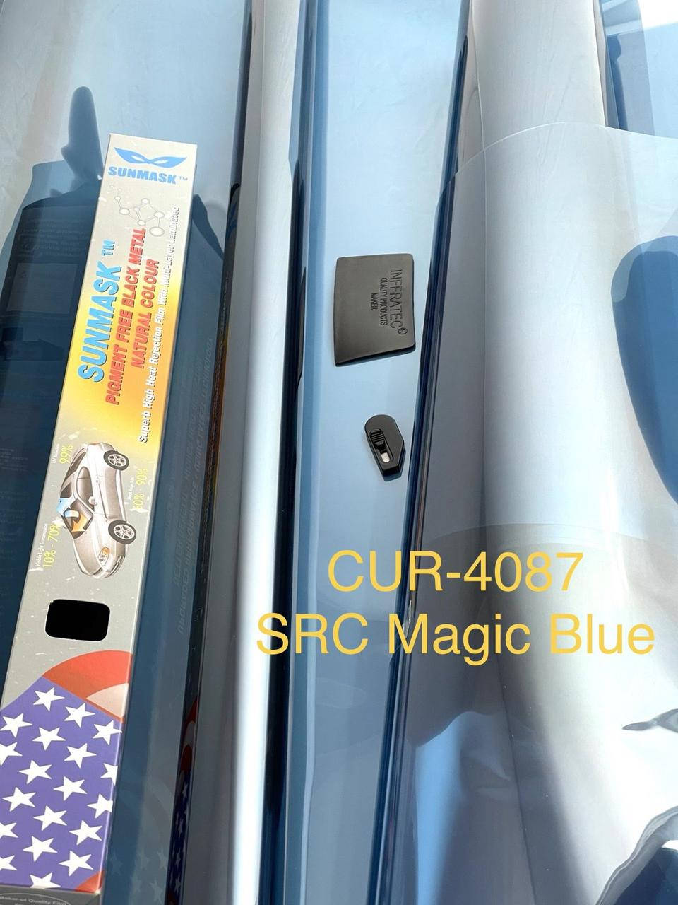

Magic Blue металлизированная тонировочная плёнка: 50смх3м, Синий