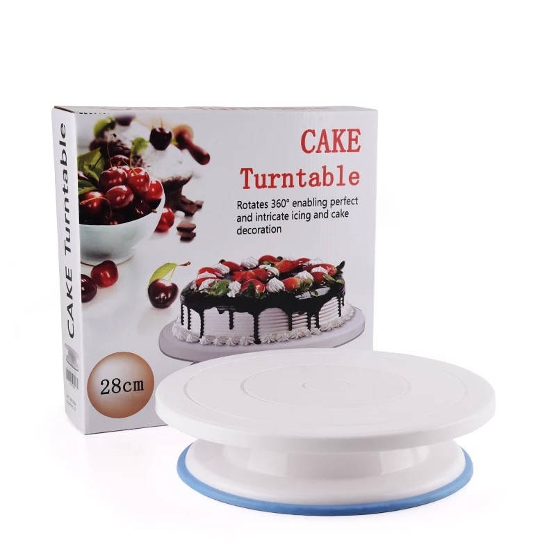 

Столик поворотный кондитерский h7см d28см с резиновой ножкой