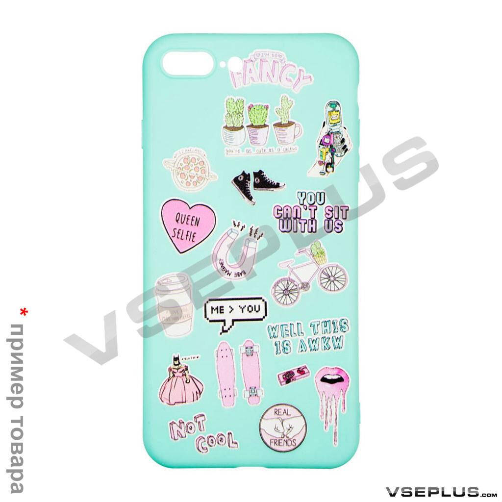 

Чехол (накладка) Apple iPhone 7 Plus / iPhone 8 Plus, TPU Print, мятный