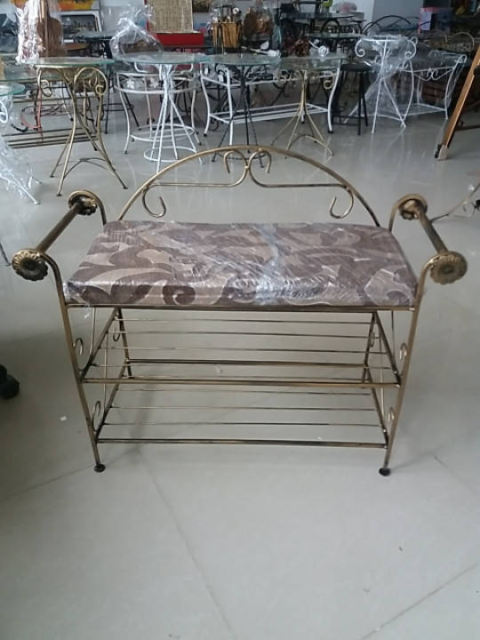 

Кованый пуф с ручками 95 см
