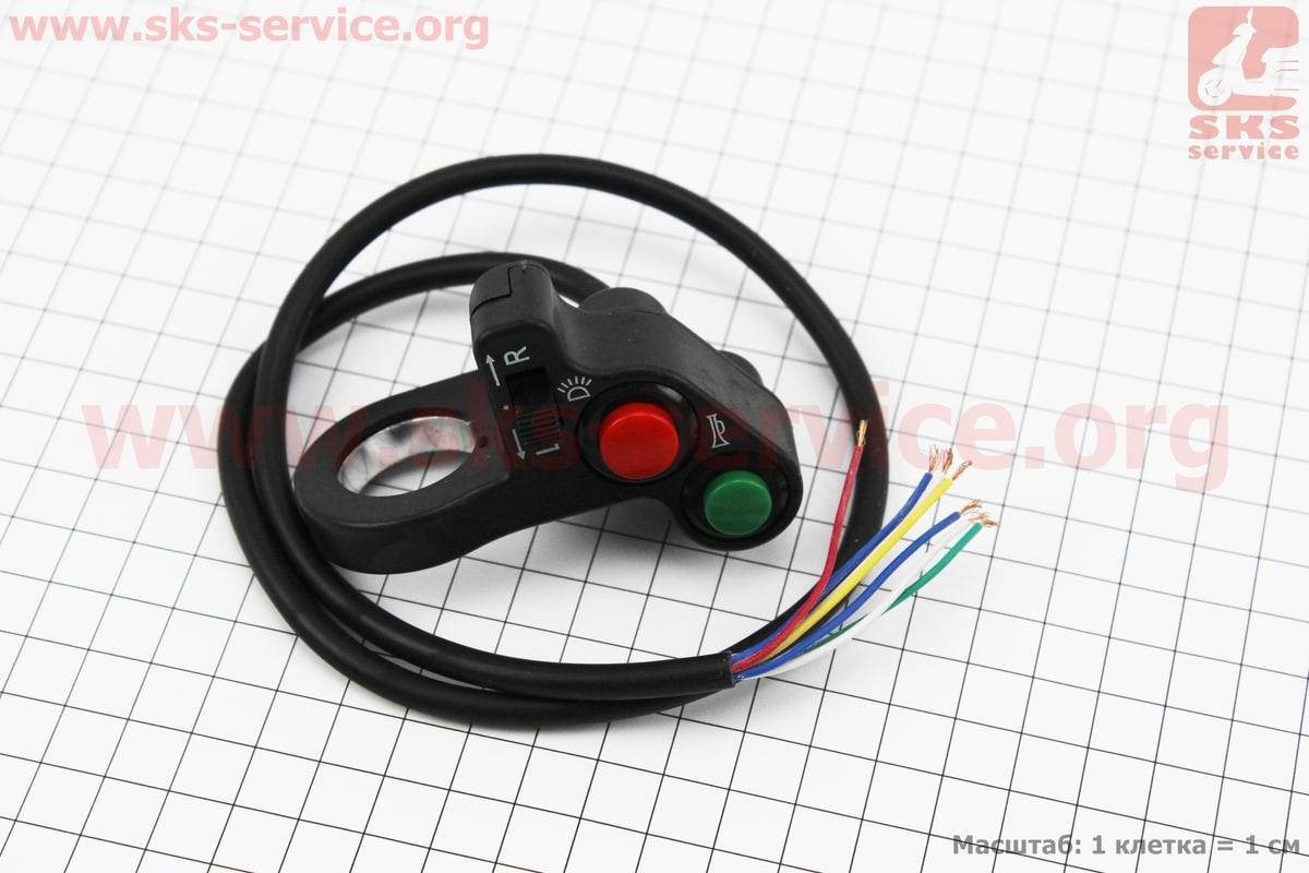 

Блок кнопок на руле универсальный "компакт" (сигнал, повороты, габарит, стартер)