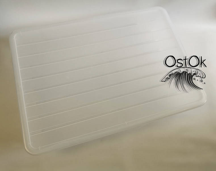 

Контейнер пластиковый с крышкой для хранения вещей 22 л низкий 55Х37,5Х15,5 см Алеана OST-129