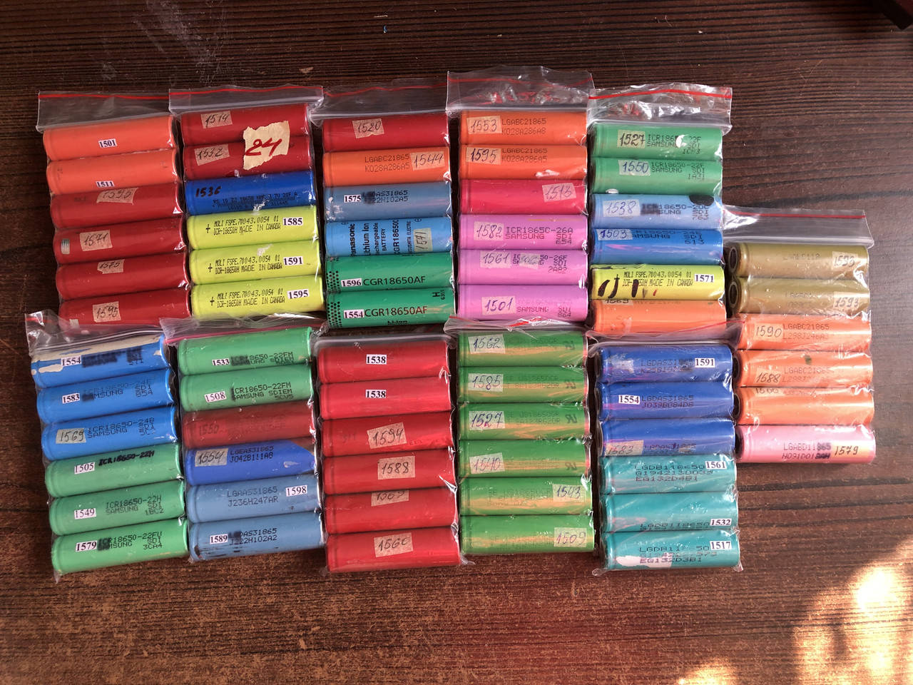 

Б/в Li-Ion акумулятори. Ємність 1500 мАг. ЧИТАЙТЕ ОПИС