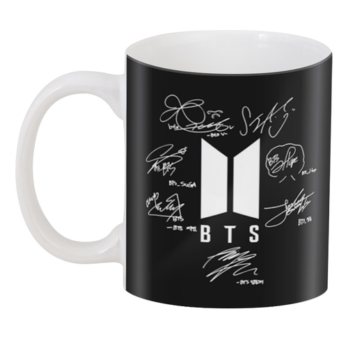 

Кружка GeekLand Bangtan Boys BTS автографы BTS.02.08, Белый