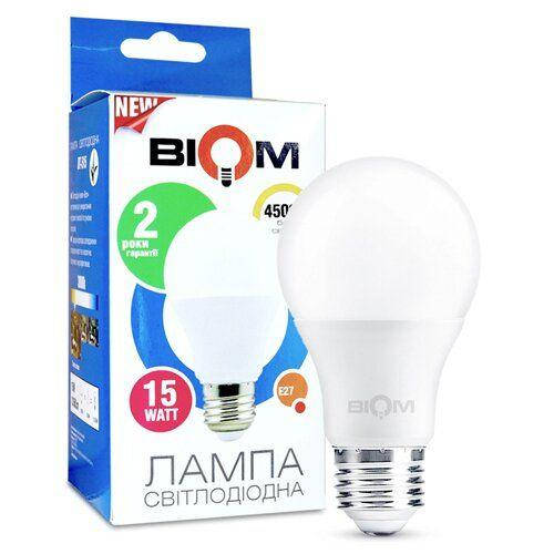 

Светодиодная лампа Biom BT-516 A60 15W E27 4500К матовая