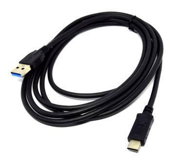 

05-10-151. Шнур USB штекер А - штекер USB штекер type C, черный, 1,5м