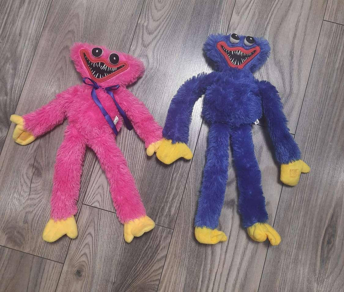 

Мягкая игрушка Хаги Ваги или Киси Миси 37 см на липучках Huggy Wuggy Синий или розовый