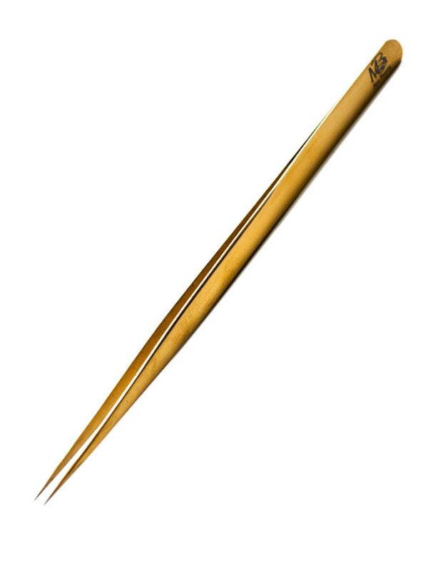 

Пинцет для наращивания ресниц прямой LONG(GOLD)+ЧЕХОЛ