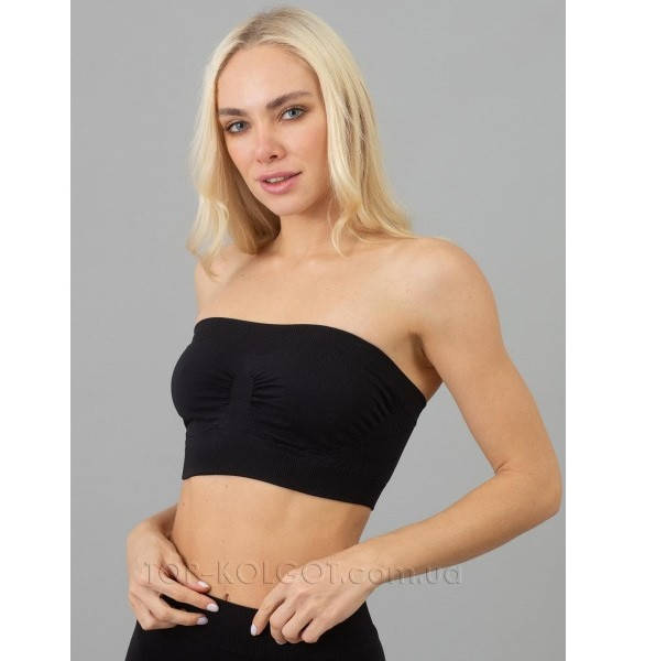 

Бесшовный спортивный топ-бандо GIULIA Top Bandeau S/M, NERO (черный)