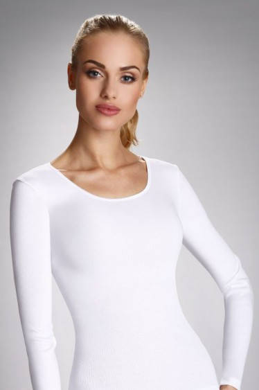 

Женская футболка с длинным рукавом Irene Eldar белого цвета. 52, 2XL, Белый