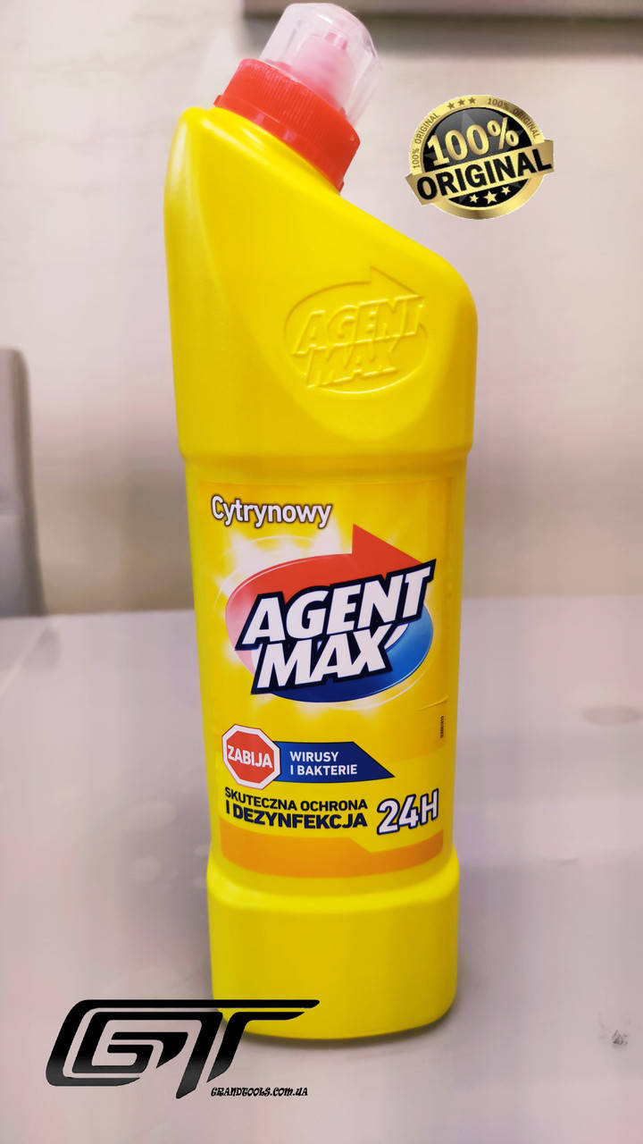 

Засіб для чищення унітазу Agent Max "Лимон", 1,1 л Польща