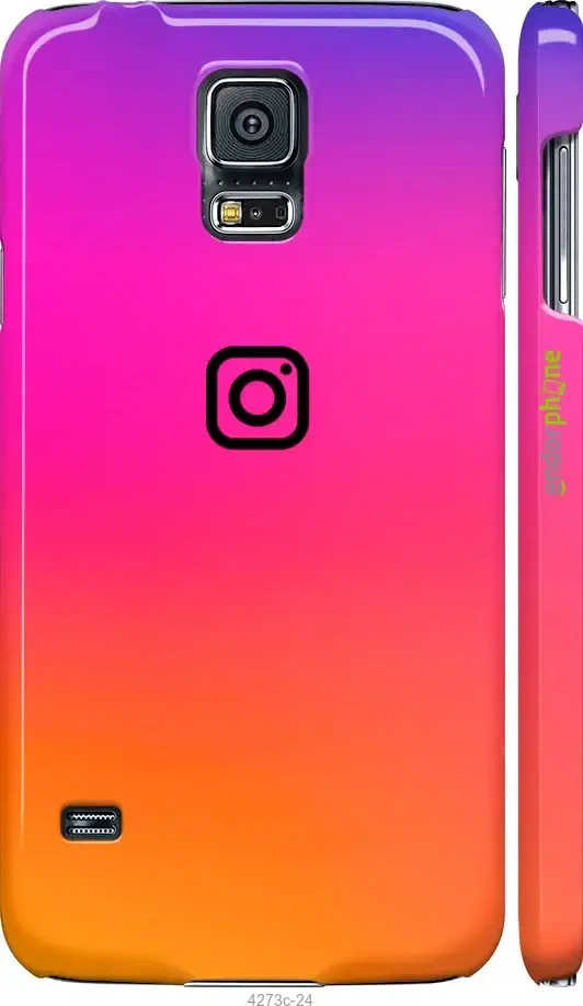 

Чехол на Samsung Galaxy S5 Duos SM G900FD Instagram "4273c-62-18101", Оранжевый