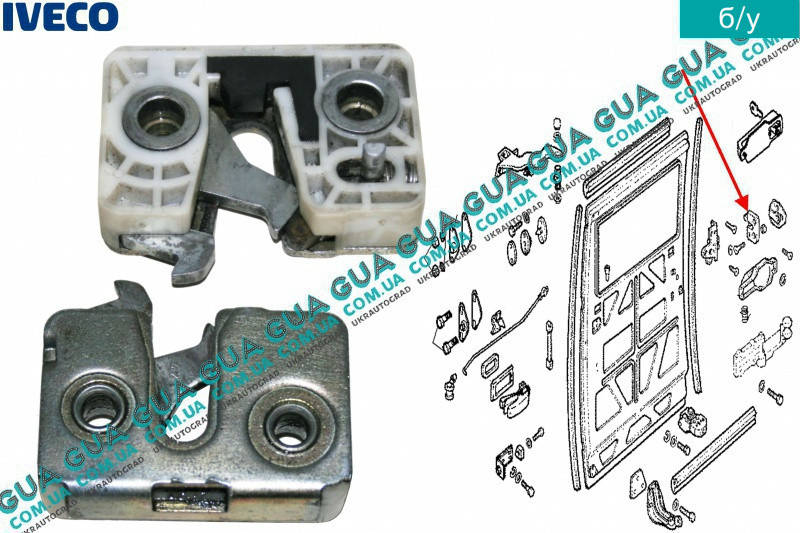

Замок двери левой передней / сдвижной механический 93924716 Iveco / ИВЕКО DAILY I 1978-1989 / ДЭЙЛИ Е1 78-89,
