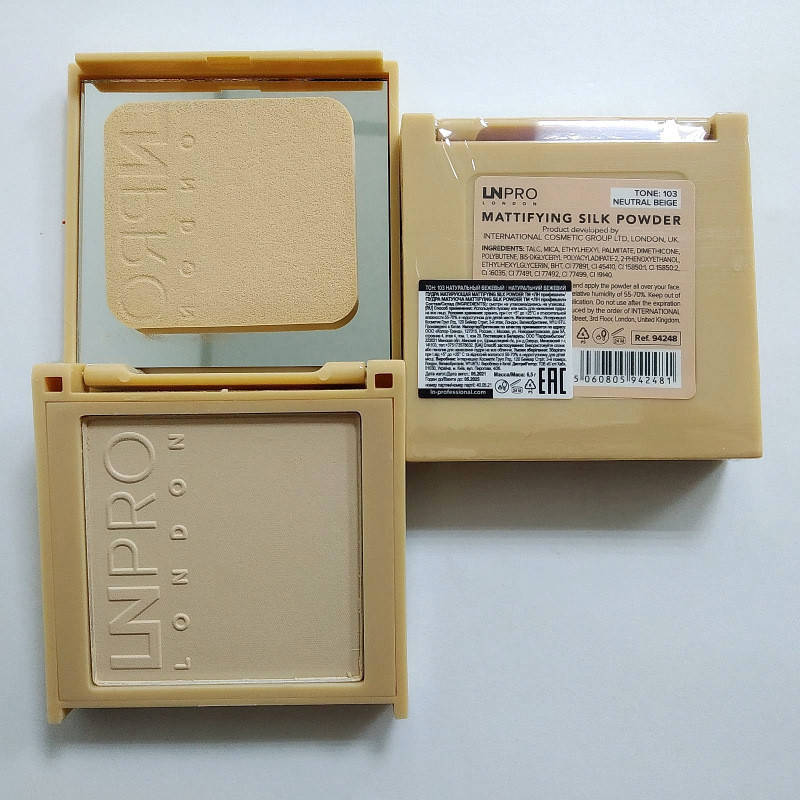 

Пудра для лица LN Pro Mattifying silk матирующая № 103 Розово-бежевая Natural beige