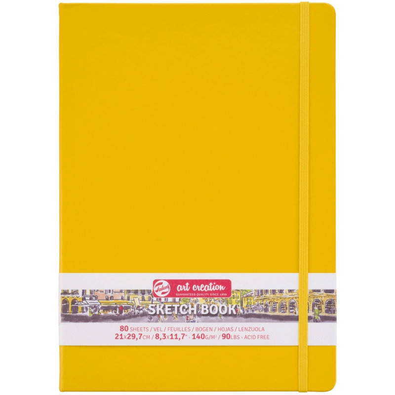 

Скетчбук Royal Talens Art Creation блокнот для графики 21х29,7см 80л. 140г/м золотисто-желтый (8712079451721)