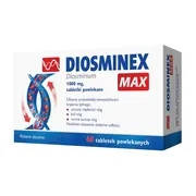 

Диосминекс Діосмінекс Diosminex Max, 1000 mg, таблетки 60 шт