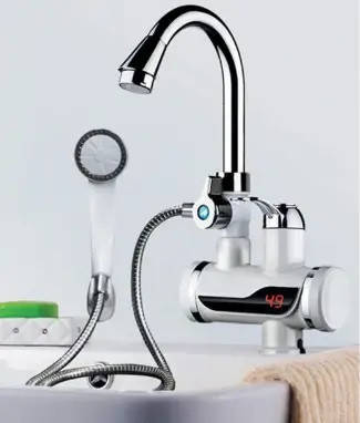 

Проточный водонагреватель с LCD экраном и душем Instant Electric Heating Water Faucet