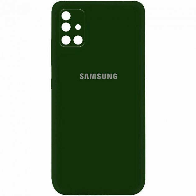 

Силиконовый чехол для Samsung Galaxy A51 Хаки микрофибра soft touch
