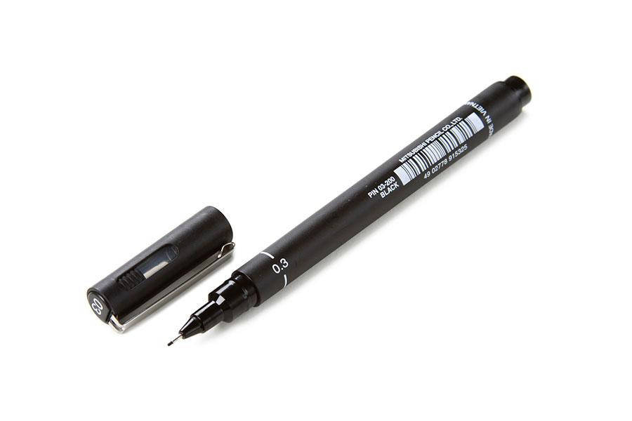 

Линер "PIN - fine line" 0.3 мм ц.Черный Uni PIN03-200