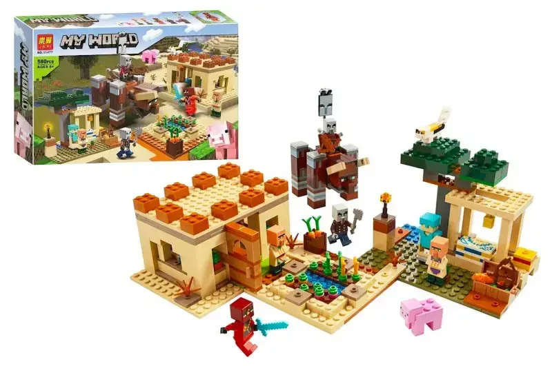 

Конструктор "MINECRAFT" "Патруль разбойников" 580 дет. 11477