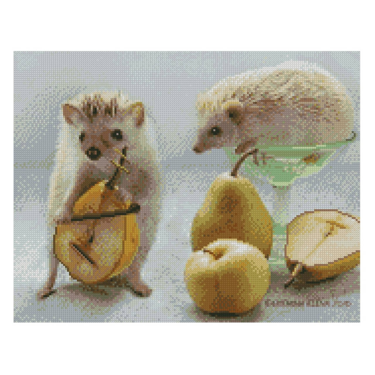 

Алмазна картина FA40830 "Їжачки з фруктами", розміром 40х50 см