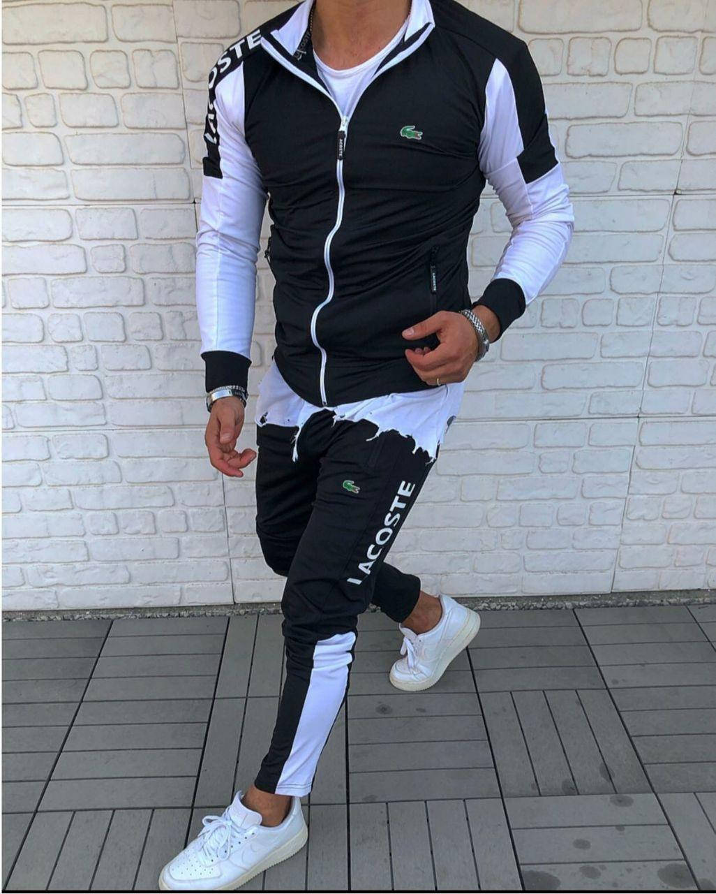 

Мужской спортивный костюм Lacoste черный