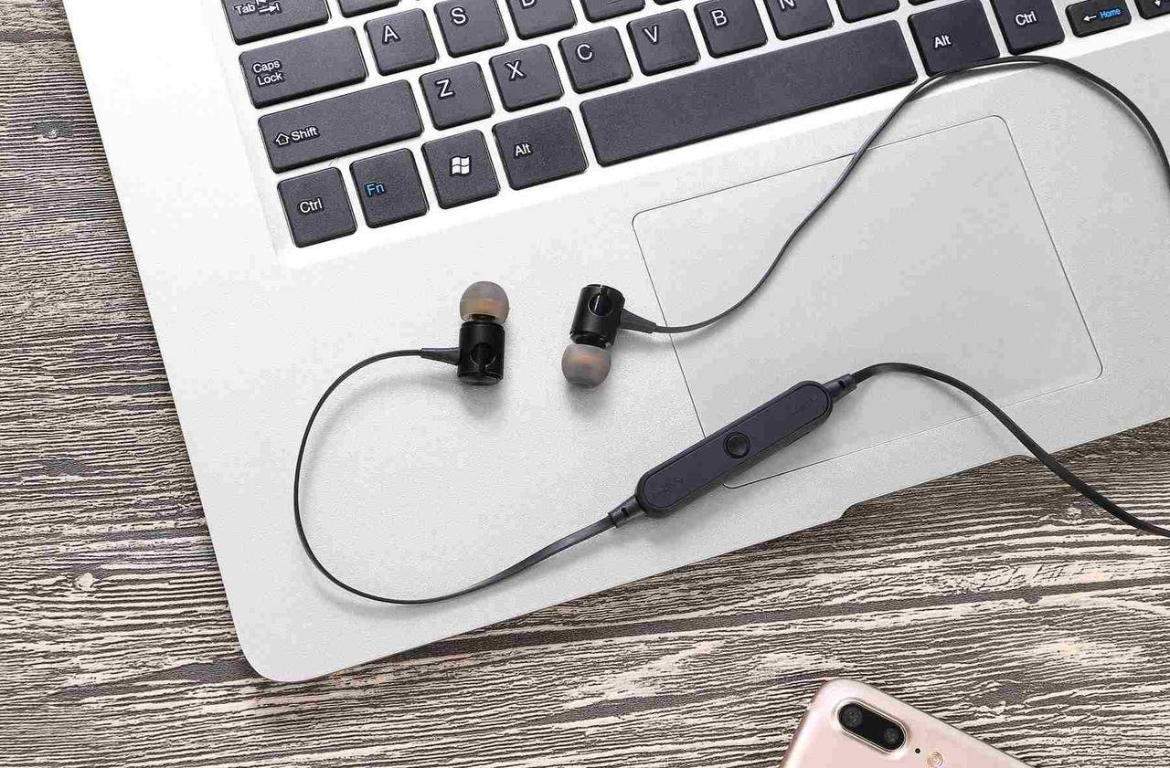 

Наушники bluetooth с магнитами спорт AZ-25 Sport, Темно-серый