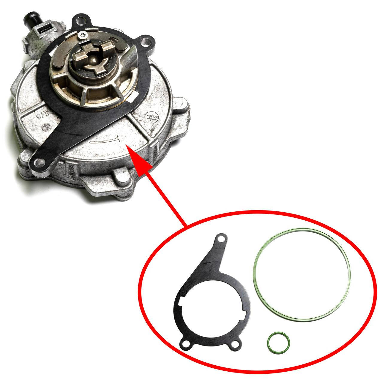 

Ремкомплект вакуумного насоса Audi 3.0T / 3.2L 06E145100R