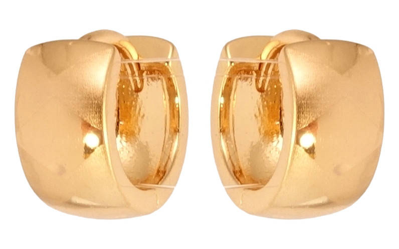 

Серьги Xuping Позолота 18K колечки "Широкие с узором напылением"